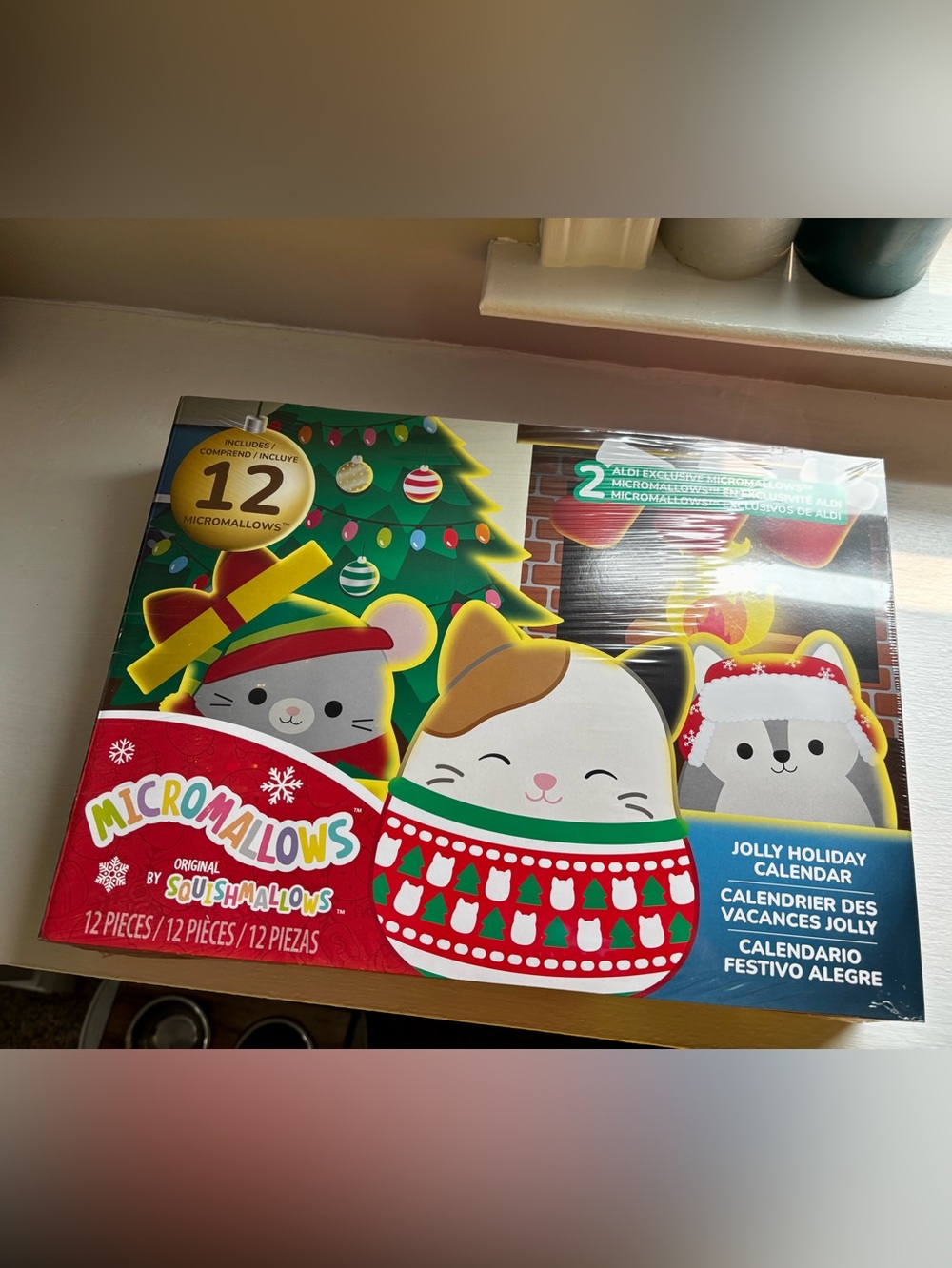 Squishmallows Holiday Mini Plush Set - Red, White, Green, Pink, Black, Blue